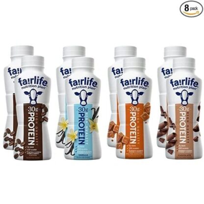 Fairlife Nutrition Plan High Protein Shake Assorted Variety Pack Sampler 11.5 Fl Oz 8 Pack